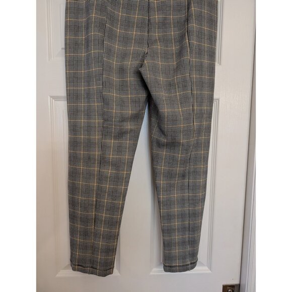 TERRA SKY Plaid Pull-on Stretch Ankle Pants - Picture 7 of 9